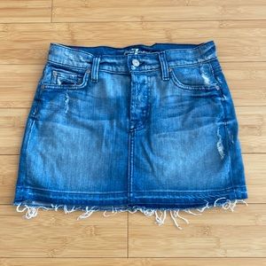 7 for all mankind size 23 jeans skirt